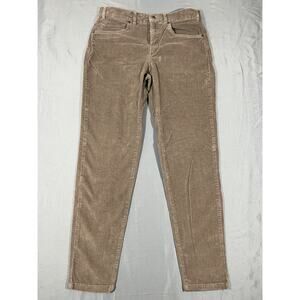 Orvis Corduroy Pants Womens Size 4 Brown Tan Straight Stretch Casual
